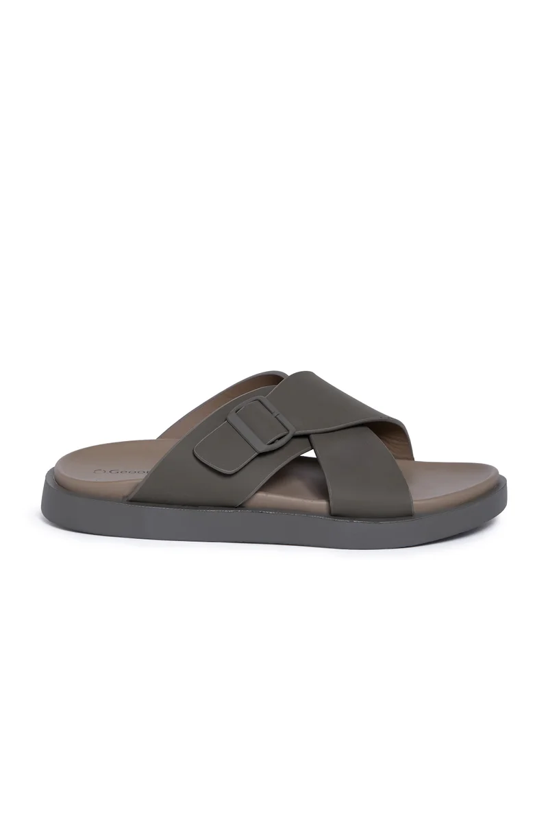 جيومني صنادل جيومني العربية للرجال – صنادل جلدية مريحة ومريحة للارتداء اليومي